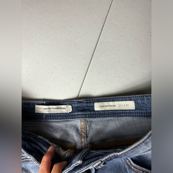 Anthropologie Pilcro mid patchwork slim boyfriend jeans size 27 - Picture 6 of 12